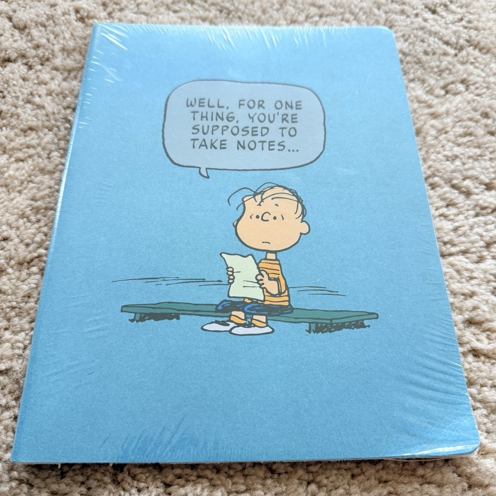 Moleskine Peanuts Limited Edition Journal Linus Take Notes Ruled Large Sealed